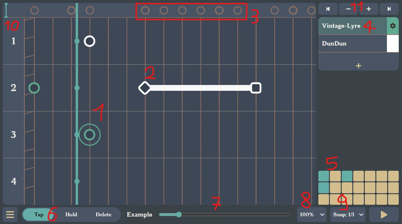 tutorial for the vsrg composer page